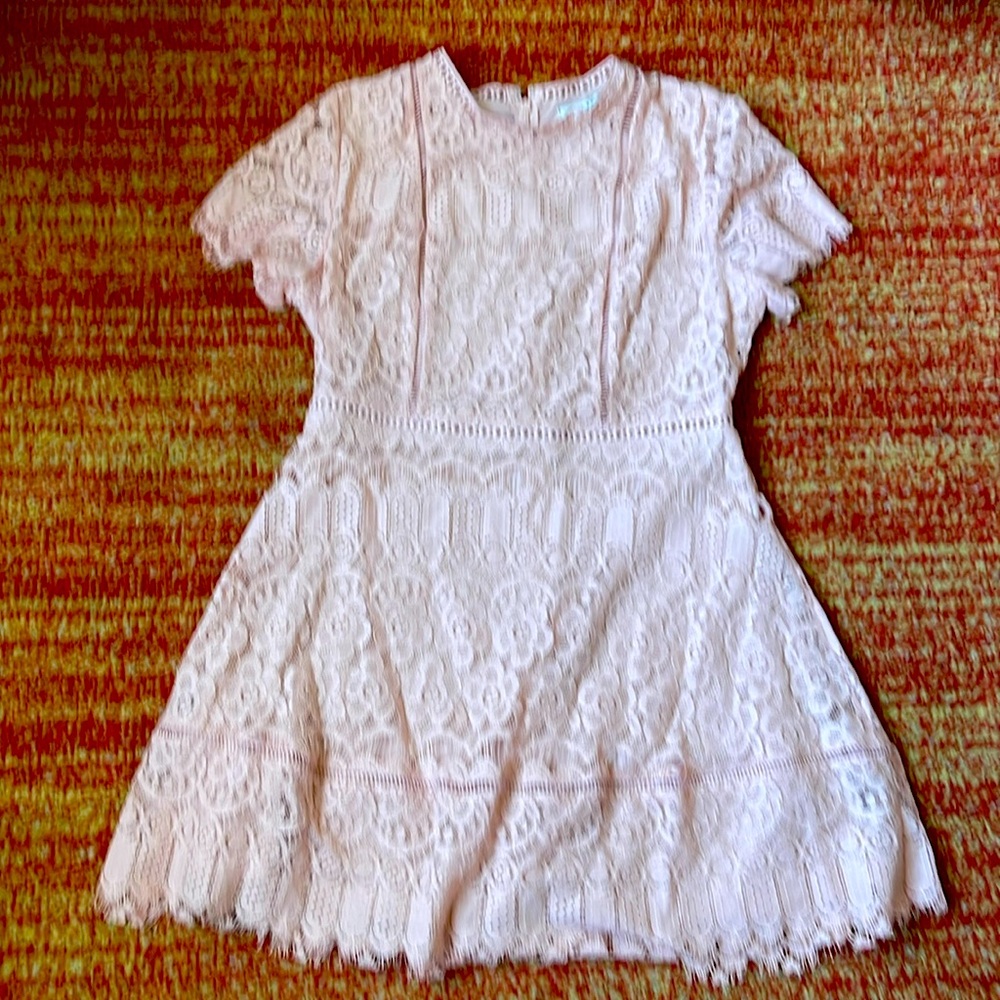 Pale pink/dusty rose mini dress